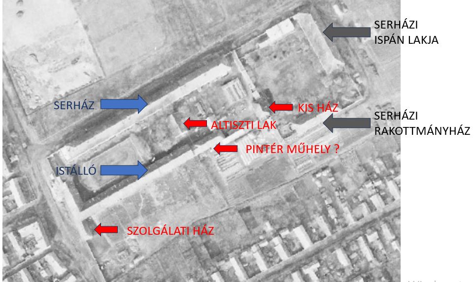 Légifelvétel a Serház területéről 1959-ből